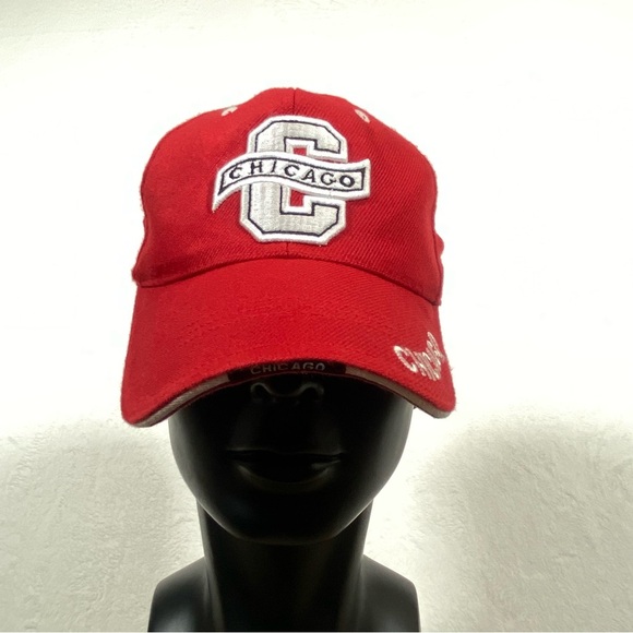 Other - City Of Chicago Baseball Cap Hat Red White‎ One Size Fits All